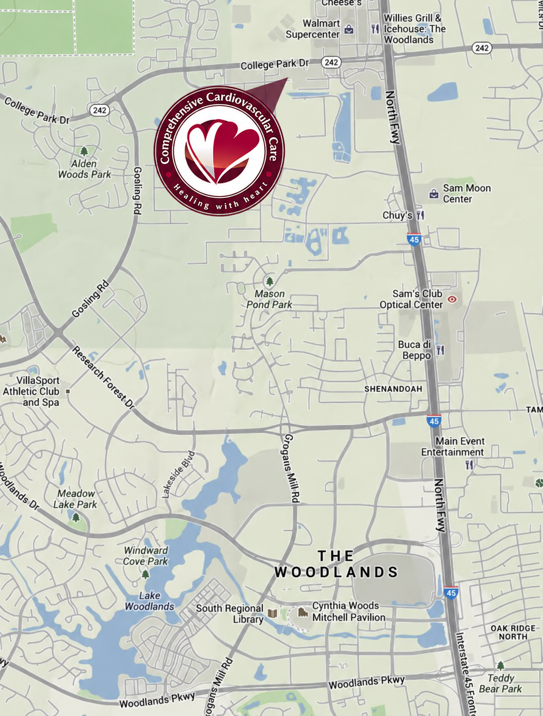 Map to Dr. Patel